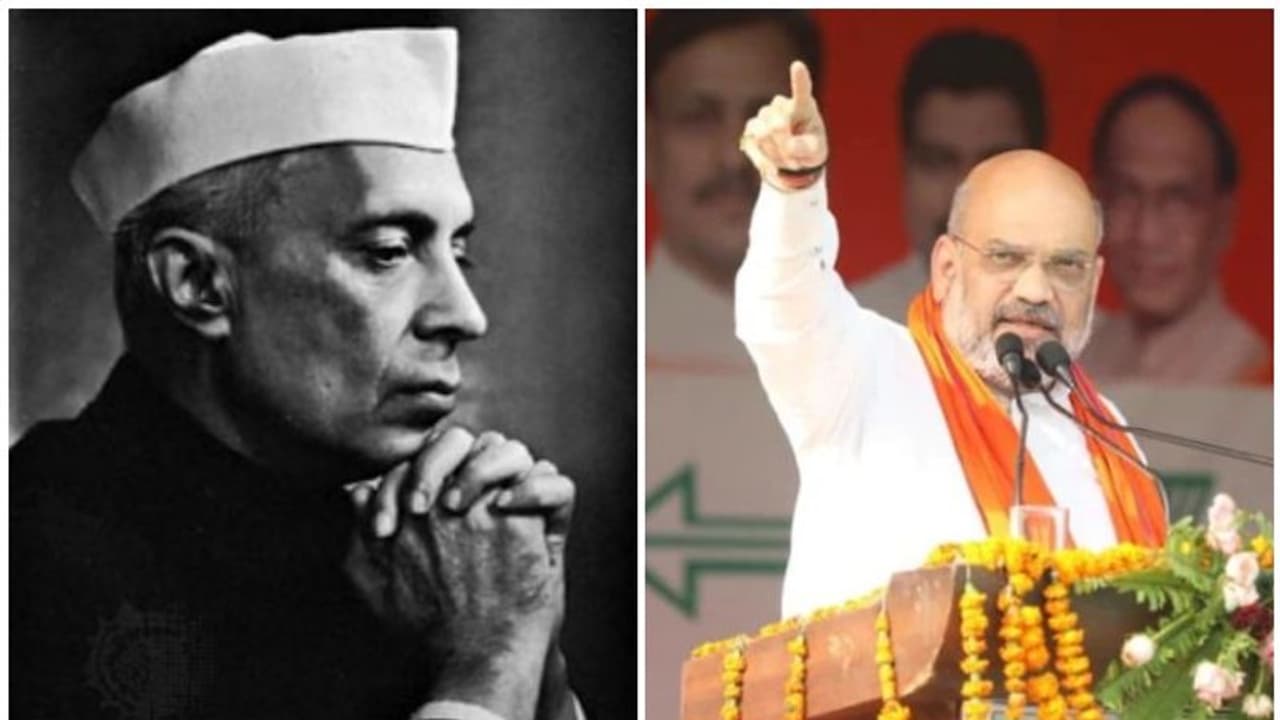 'നെഹ്റുവിന്‍റേത് ഹിമാലയന്‍ മണ്ടത്തരം'; വിമര്‍ശനവുമായി അമിത് ഷാ