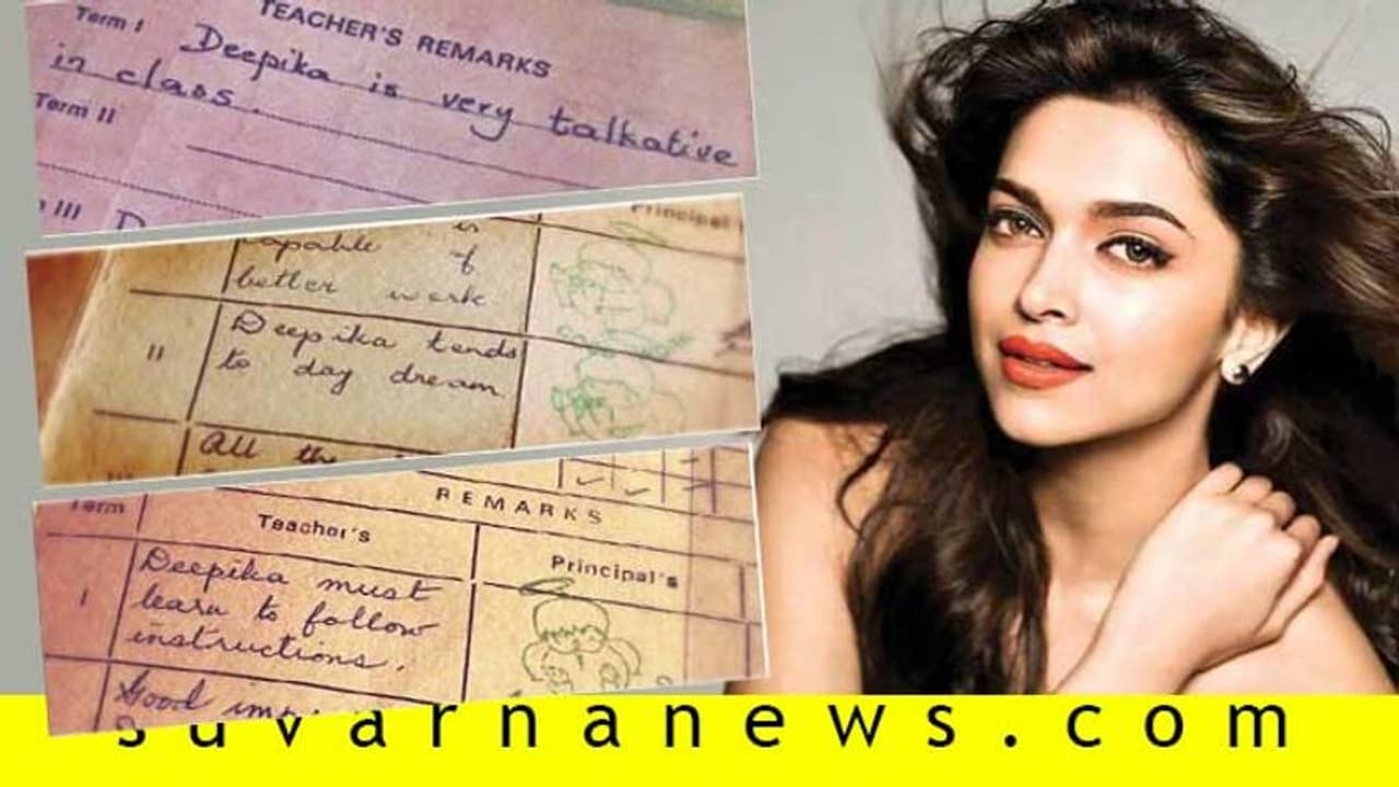 ದೀಪಿಕಾ ರಿಪೋರ್ಟ್ ಕಾರ್ಡ್ ರಿವೀಲ್; ರಿಮಾರ್ಕ್ ಗೆ ತಮಾಷೆ ಮಾಡಿದ ರಣವೀರ್!