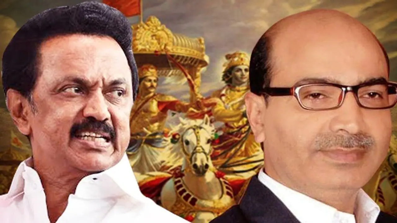 DMK protests 'Sanskrit imposition' in Tamil Nadu, BJP terms it divisive politics DMK protests 'Sanskrit imposition' in Tamil Nadu, BJP terms it divisive politics