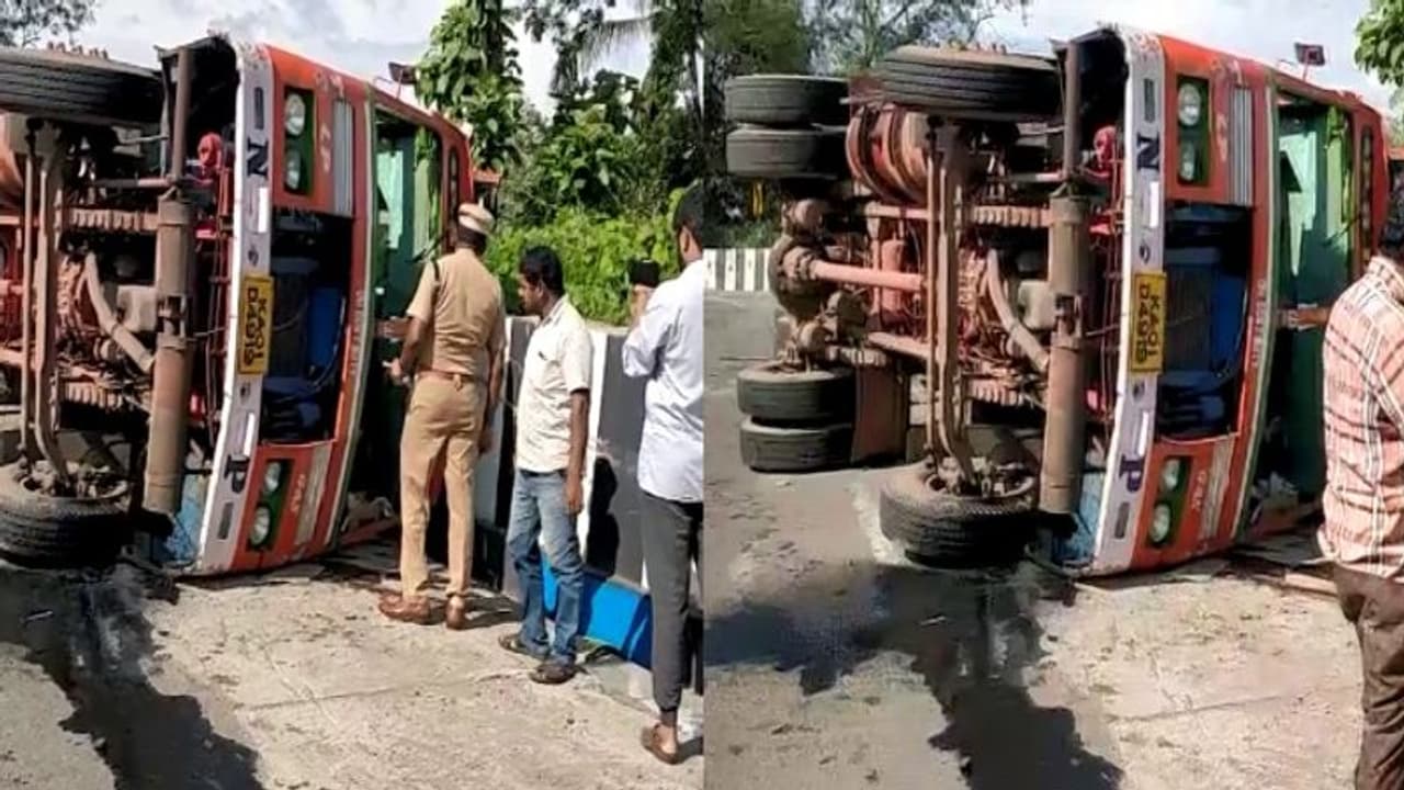 തൃശ്ശൂർ കോഴിക്കോട് ദേശീയപാതയിൽ ഗ്യാസ് ടാങ്കർ ലോറി മറിഞ്ഞു; ഡ്രൈവർക്ക് പരിക്ക് തൃശ്ശൂർ കോഴിക്കോട് ദേശീയപാതയിൽ ഗ്യാസ് ടാങ്കർ ലോറി മറിഞ്ഞു; ഡ്രൈവർക്ക് പരിക്ക്