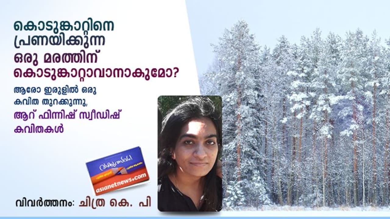 ആരോ ഇരുളില്‍ ഒരു കവിത തുറക്കുന്നു, ആറ് ഫിന്നിഷ് സ്വീഡിഷ് കവിതകള്‍