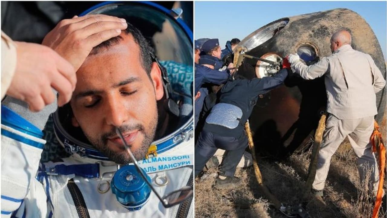 ചരിത്രദൗത്യം പൂർത്തിയാക്കി; യുഎഇയുടെ പ്രഥമ ബഹിരാകാശ യാത്രികൻ ഹസ്സ അൻ മൻസൂറി തിരിച്ചെത്തി ചരിത്രദൗത്യം പൂർത്തിയാക്കി; യുഎഇയുടെ പ്രഥമ ബഹിരാകാശ യാത്രികൻ ഹസ്സ അൻ മൻസൂറി തിരിച്ചെത്തി