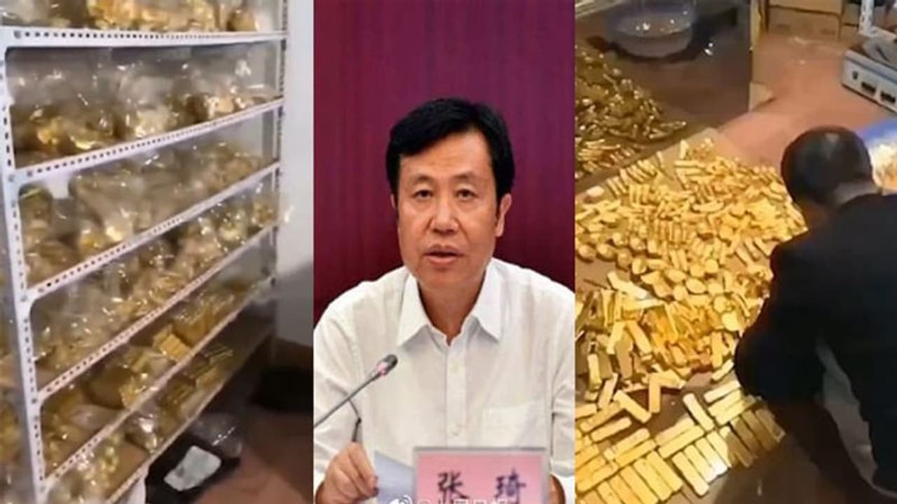 ചൈനീസ് കമ്യൂണിസ്റ്റ് പാർട്ടിനേതാവിന്റെ വീട്ടിൽ നിന്ന് കണ്ടെടുത്തത് 4700 കോടിയുടെ സ്വർണ്ണം, 2.6 ലക്ഷം കോടിയുടെ കറൻസി, നേതാവിന് സസ്പെൻഷൻ ചൈനീസ് കമ്യൂണിസ്റ്റ് പാർട്ടിനേതാവിന്റെ വീട്ടിൽ നിന്ന് കണ്ടെടുത്തത് 4700 കോടിയുടെ സ്വർണ്ണം, 2.6 ലക്ഷം കോടിയുടെ കറൻസി, നേതാവിന് സസ്പെൻഷൻ