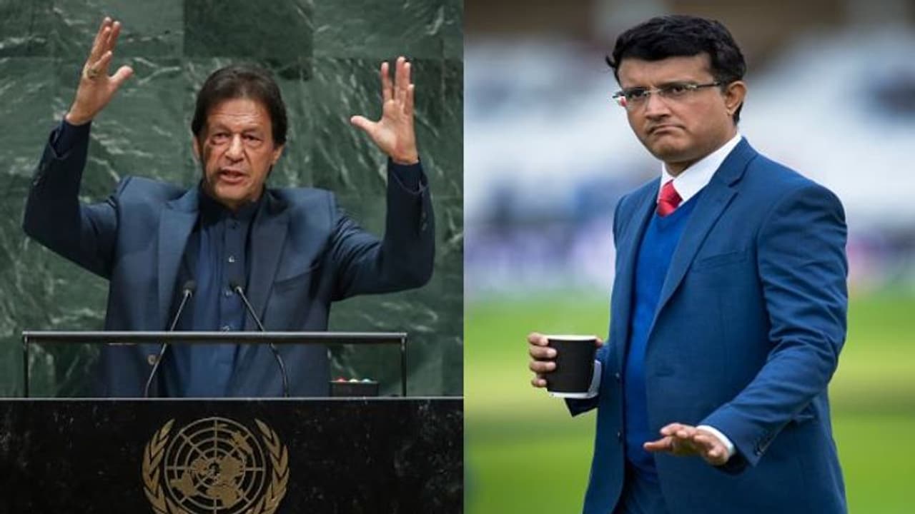 কড়া ভাষায় পাক প্রধানমন্ত্রী ইমরান খানের সমালোচনা সৌরভ গঙ্গোপাধ্যায়ের কড়া ভাষায় পাক প্রধানমন্ত্রী ইমরান খানের সমালোচনা সৌরভ গঙ্গোপাধ্যায়ের