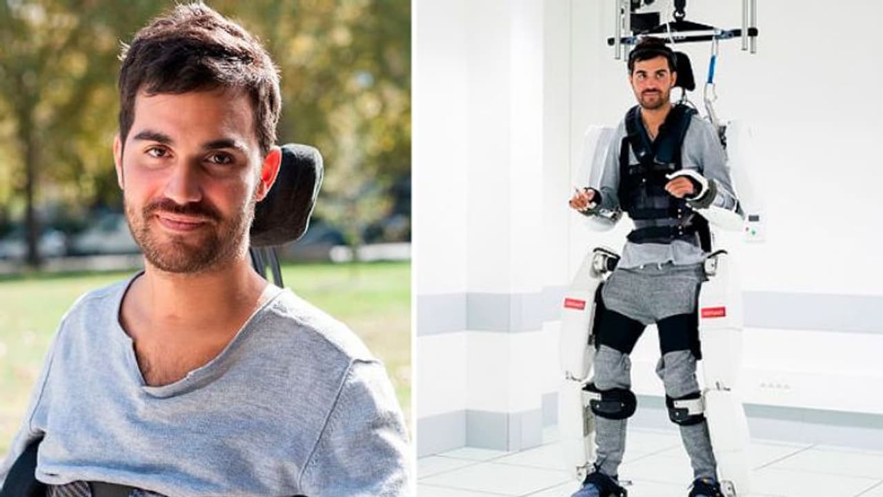 വര്‍ഷങ്ങള്‍ കാത്തിരുന്നു; കഴുത്തിന് താഴേക്ക് തളര്‍ന്ന യുവാവ് ഒടുവില്‍ നടന്നു!