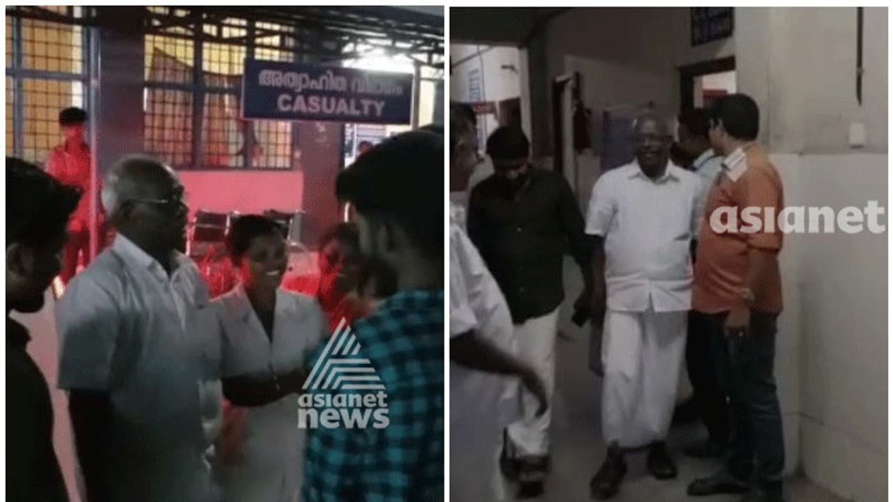 കോന്നി തെരഞ്ഞെടുപ്പ് പ്രചരണത്തിനിടെ എം എം മണിക്ക് പരിക്ക്