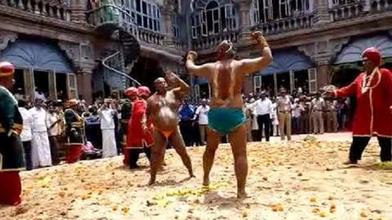 ಮೈಸೂರು: ಕರಿಕಲ್ಲು ತೊಟ್ಟಿಯಲ್ಲಿ ಜೆಟ್ಟಿಕಾಳಗ ಮೈಸೂರು: ಕರಿಕಲ್ಲು ತೊಟ್ಟಿಯಲ್ಲಿ ಜೆಟ್ಟಿಕಾಳಗ