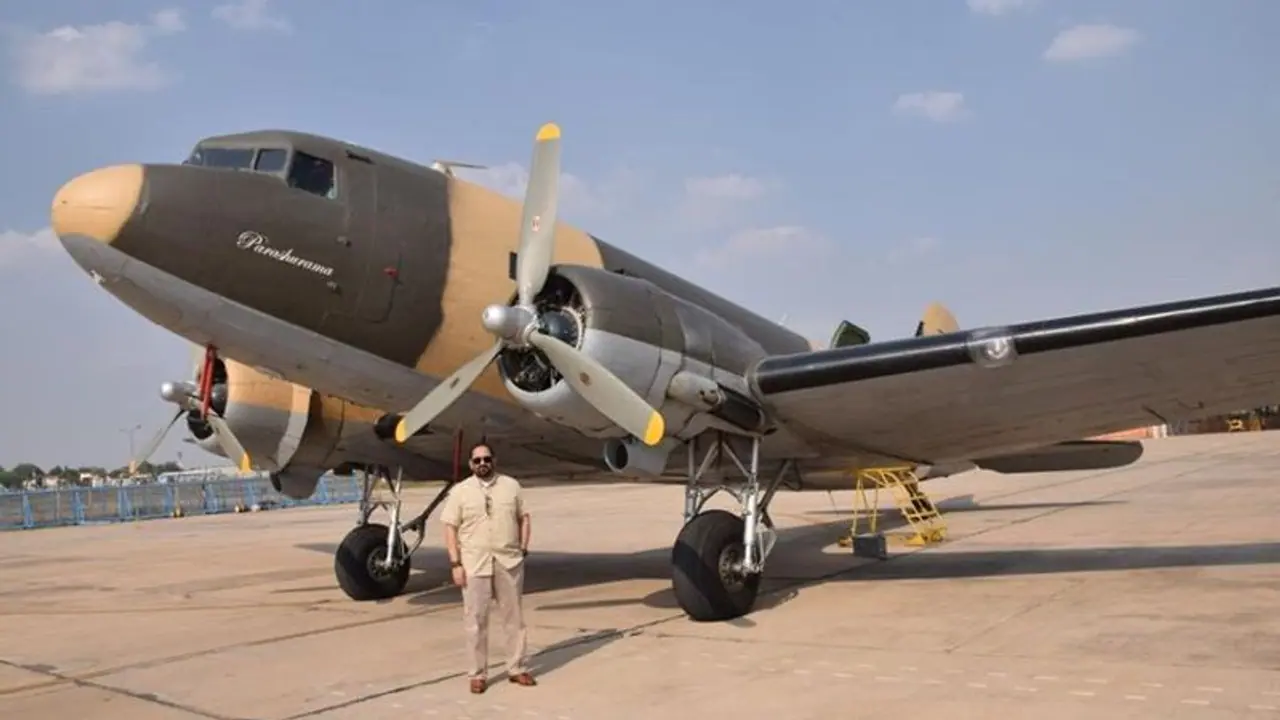 Air Force Day: Dakota Parshurama gifted by BJP MP Rajeev Chandrasekhar flies sortie