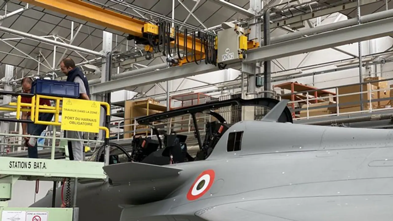 Air Force Day: Rajnath Singh receives first Rafale jet in France Air Force Day: Rajnath Singh receives first Rafale jet in France