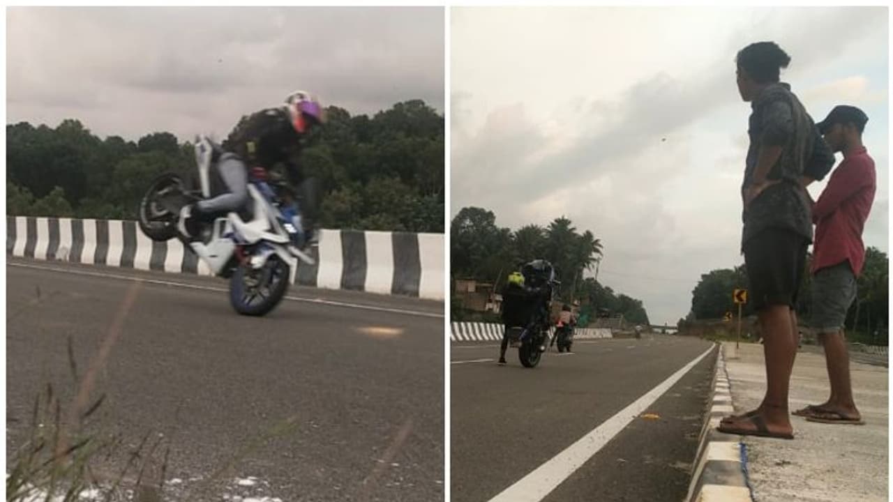 ബൈപാസ് റോഡില് 'ഫ്രീക്കന്'മാരുടെ ബൈക്ക് സ്റ്റണ്ട്; പരാതിപ്പെട്ടിട്ടും 'കുലുക്ക'മില്ലാതെ പൊലീസ് ബൈപാസ് റോഡില് 'ഫ്രീക്കന്'മാരുടെ ബൈക്ക് സ്റ്റണ്ട്; പരാതിപ്പെട്ടിട്ടും 'കുലുക്ക'മില്ലാതെ പൊലീസ്