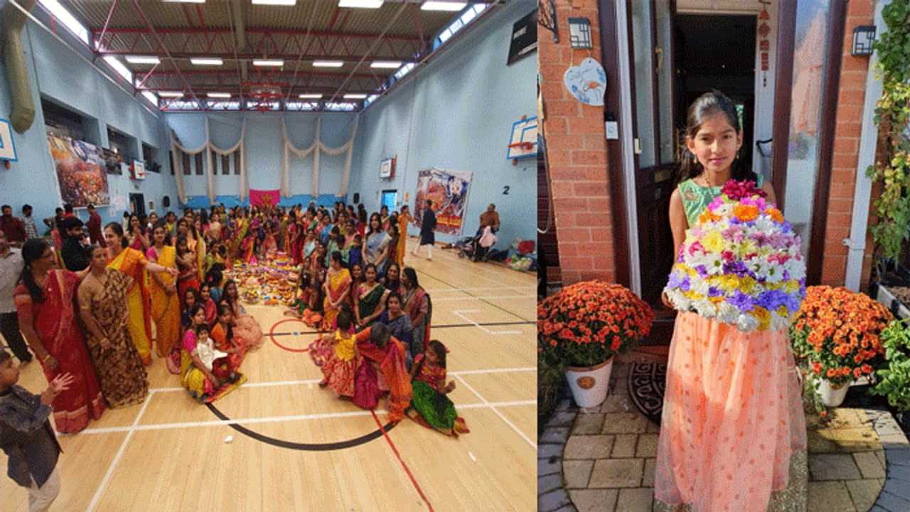 యూకేలో ఘనంగా బతుకమ్మ జాతర సంబరాలు యూకేలో ఘనంగా బతుకమ్మ జాతర సంబరాలు