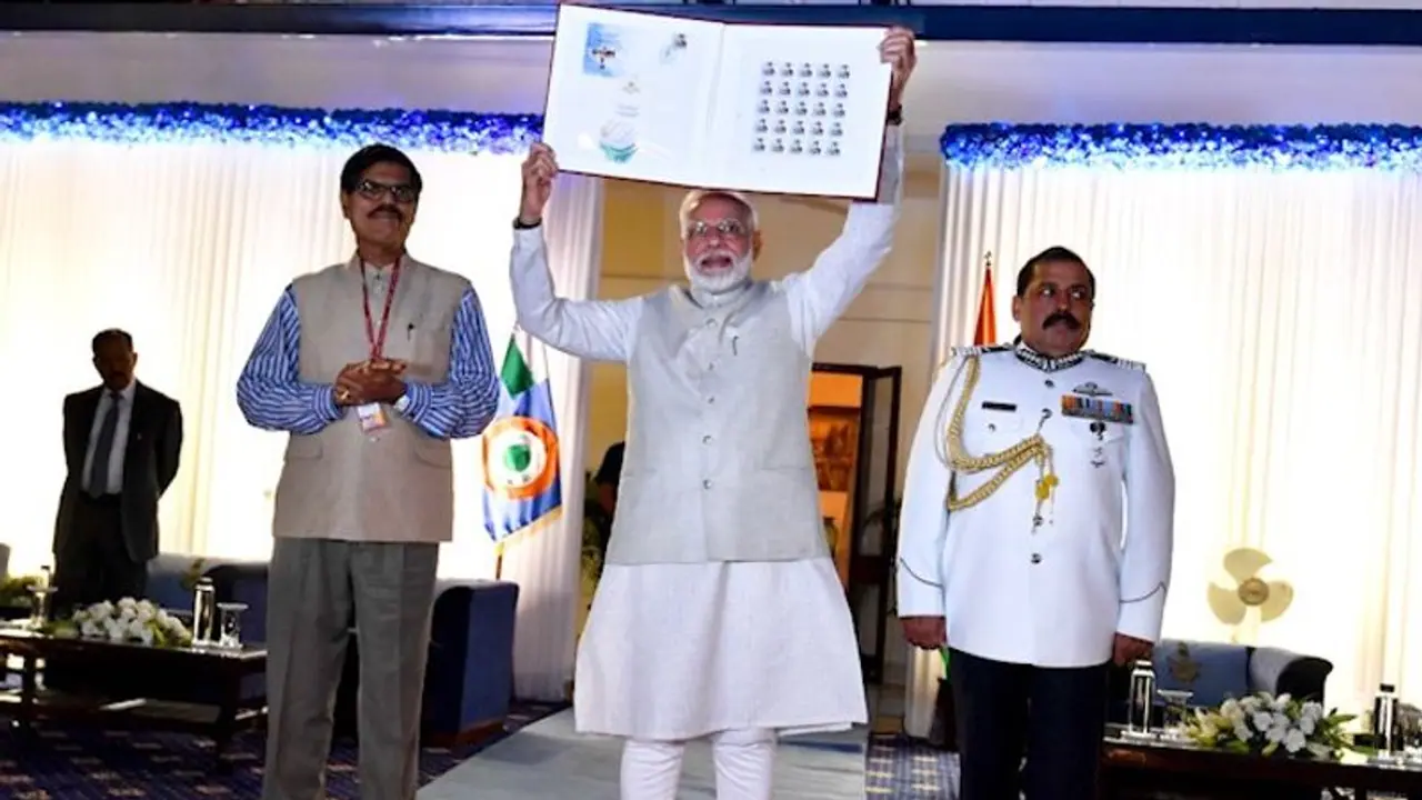 PM Modi launches commemorative stamp to honour IAF Marshal Arjan Singh PM Modi launches commemorative stamp to honour IAF Marshal Arjan Singh