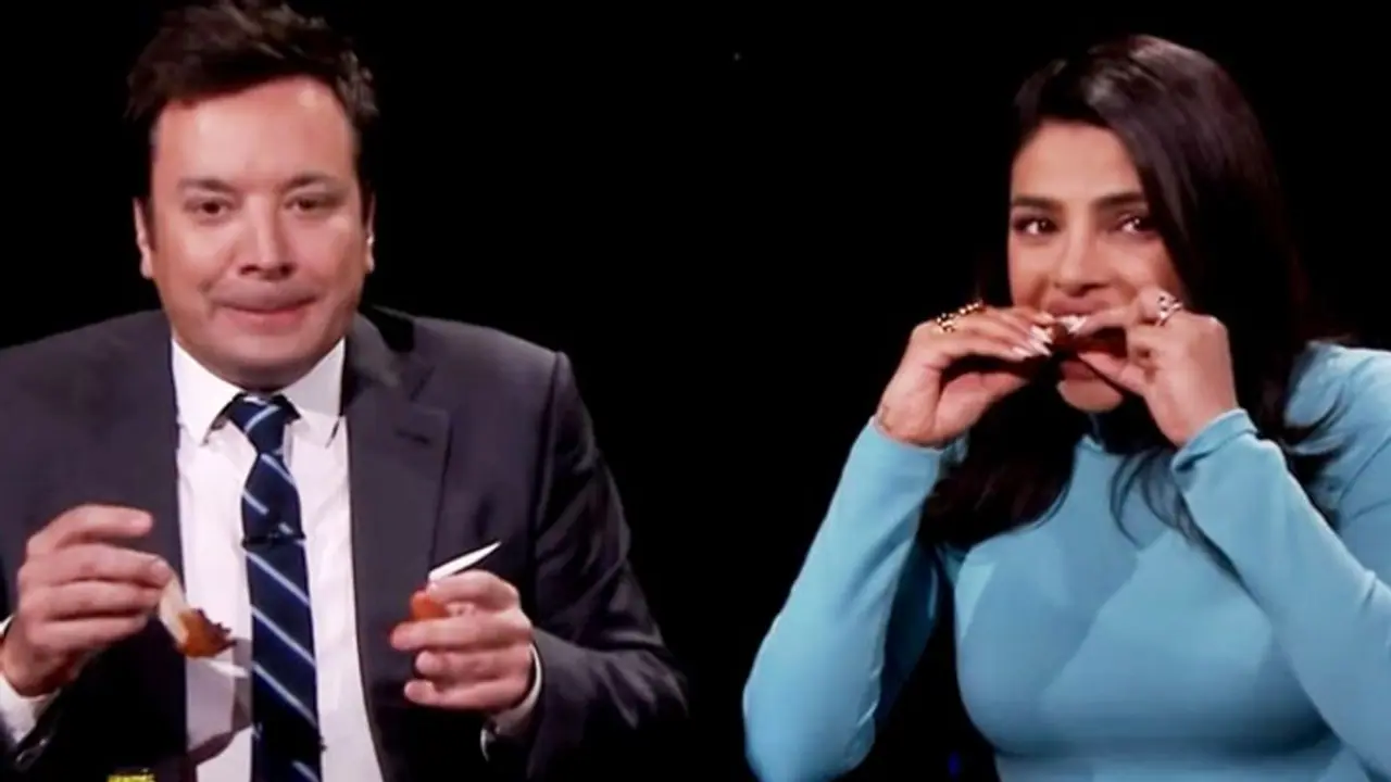 Priyanka Chopra's hot wings challenge with Jimmy Fallon leaves her in tears (Video) Priyanka Chopra's hot wings challenge with Jimmy Fallon leaves her in tears (Video)