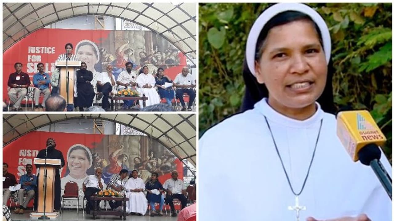 സഭ നീതിക്കൊപ്പമല്ലെന്ന് സിസ്റ്റർ ലൂസി, പിന്തുണയുമായി കൊച്ചി വഞ്ചി സ്ക്വയറിൽ കൂട്ടായ്മ സഭ നീതിക്കൊപ്പമല്ലെന്ന് സിസ്റ്റർ ലൂസി, പിന്തുണയുമായി കൊച്ചി വഞ്ചി സ്ക്വയറിൽ കൂട്ടായ്മ