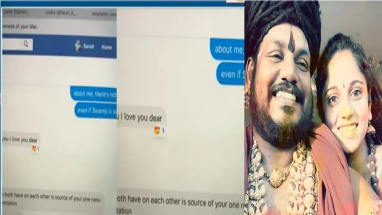 கனடா சிஷ்யையுடன் ரொமான்ஸ் சாட் கிளுகிளு கிஸ்!! நித்தி லீலையை வெளுக்கும் வீடியோ ஆதாரம்... கனடா சிஷ்யையுடன் ரொமான்ஸ் சாட் கிளுகிளு கிஸ்!! நித்தி லீலையை வெளுக்கும் வீடியோ ஆதாரம்...