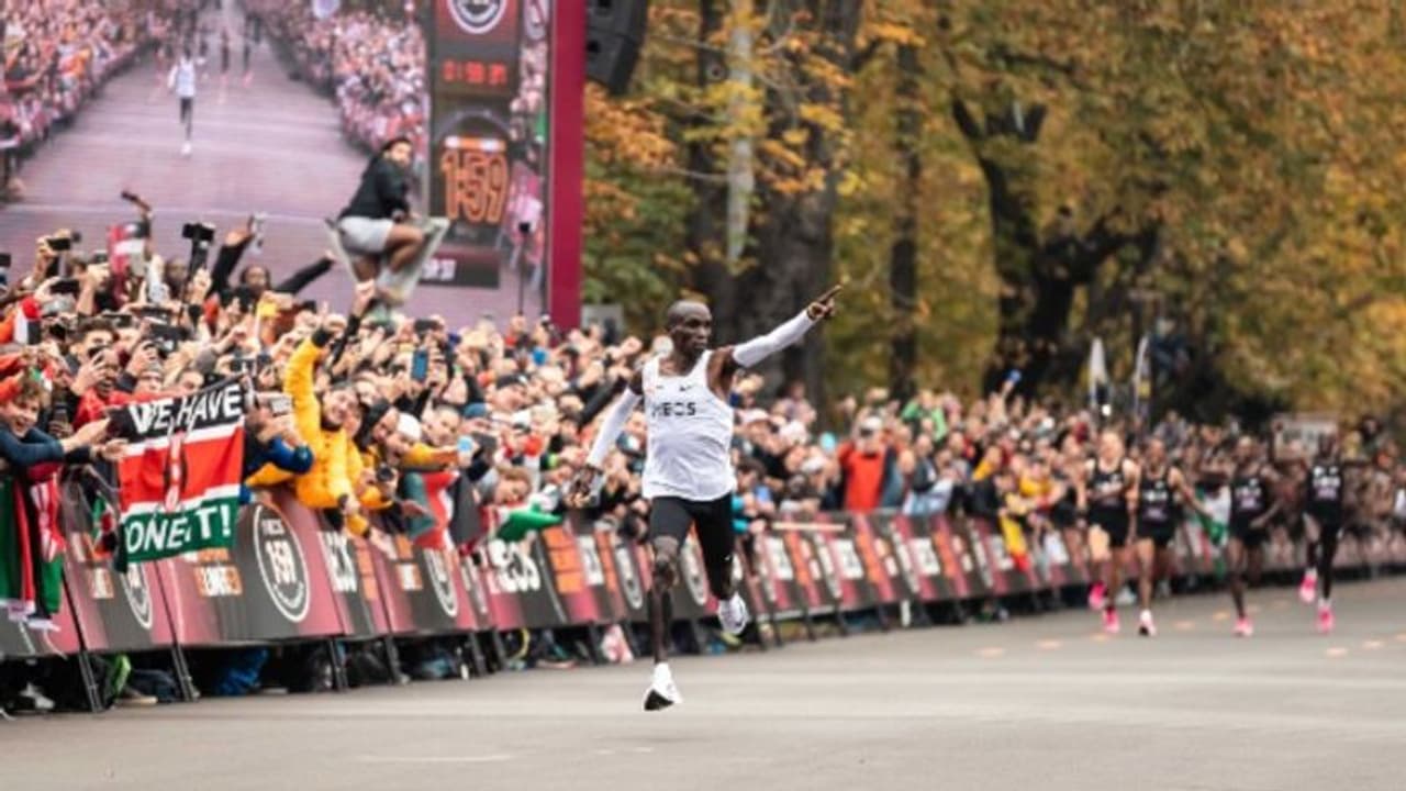 Eliud Kipchoge creates history, completes marathon in under 2 hours