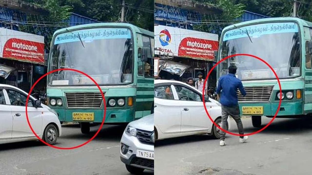 തമിഴന്റെ 'ആനവണ്ടിക്ക്' മുന്നില് നെഞ്ചുവിരിച്ചൊരു മലയാളി! തമിഴന്റെ 'ആനവണ്ടിക്ക്' മുന്നില് നെഞ്ചുവിരിച്ചൊരു മലയാളി!