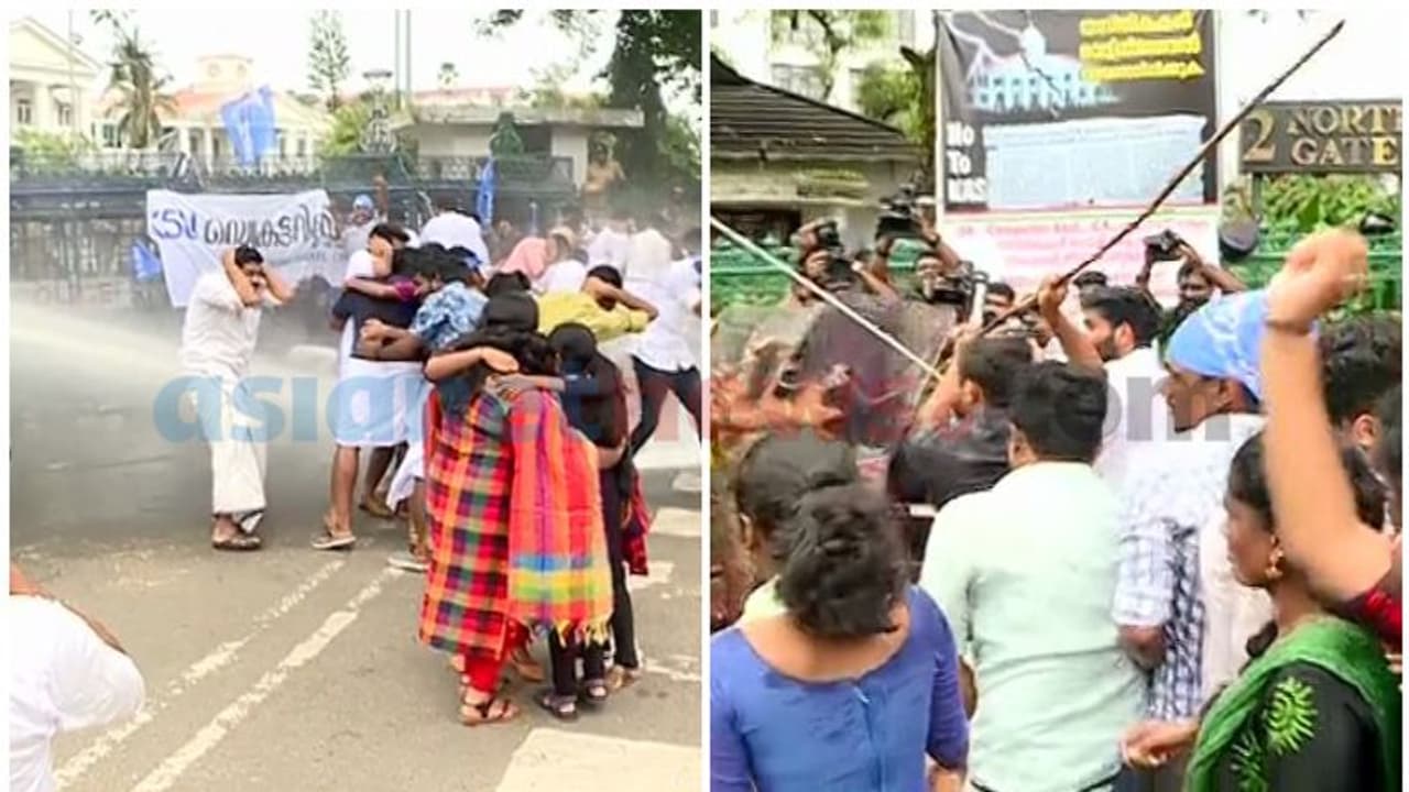 'ജലീല്‍ രാജിവയ്ക്കണം'; കെഎസ്‍യു മാര്‍ച്ച് സംഘര്‍ഷഭരിതം; ലാത്തിച്ചാര്‍ജ്, ജലപീരങ്കി പ്രയോഗിച്ചു
