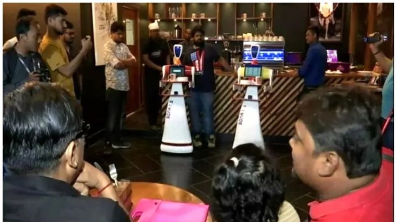 ഈ റെസ്റ്റോറന്റില് ഭക്ഷണം വിതരണം ചെയ്യുന്നത് ചമ്പയും ചമേലിയുമാണ്; പക്ഷേ ഇവര് മനുഷ്യരല്ല ഈ റെസ്റ്റോറന്റില് ഭക്ഷണം വിതരണം ചെയ്യുന്നത് ചമ്പയും ചമേലിയുമാണ്; പക്ഷേ ഇവര് മനുഷ്യരല്ല