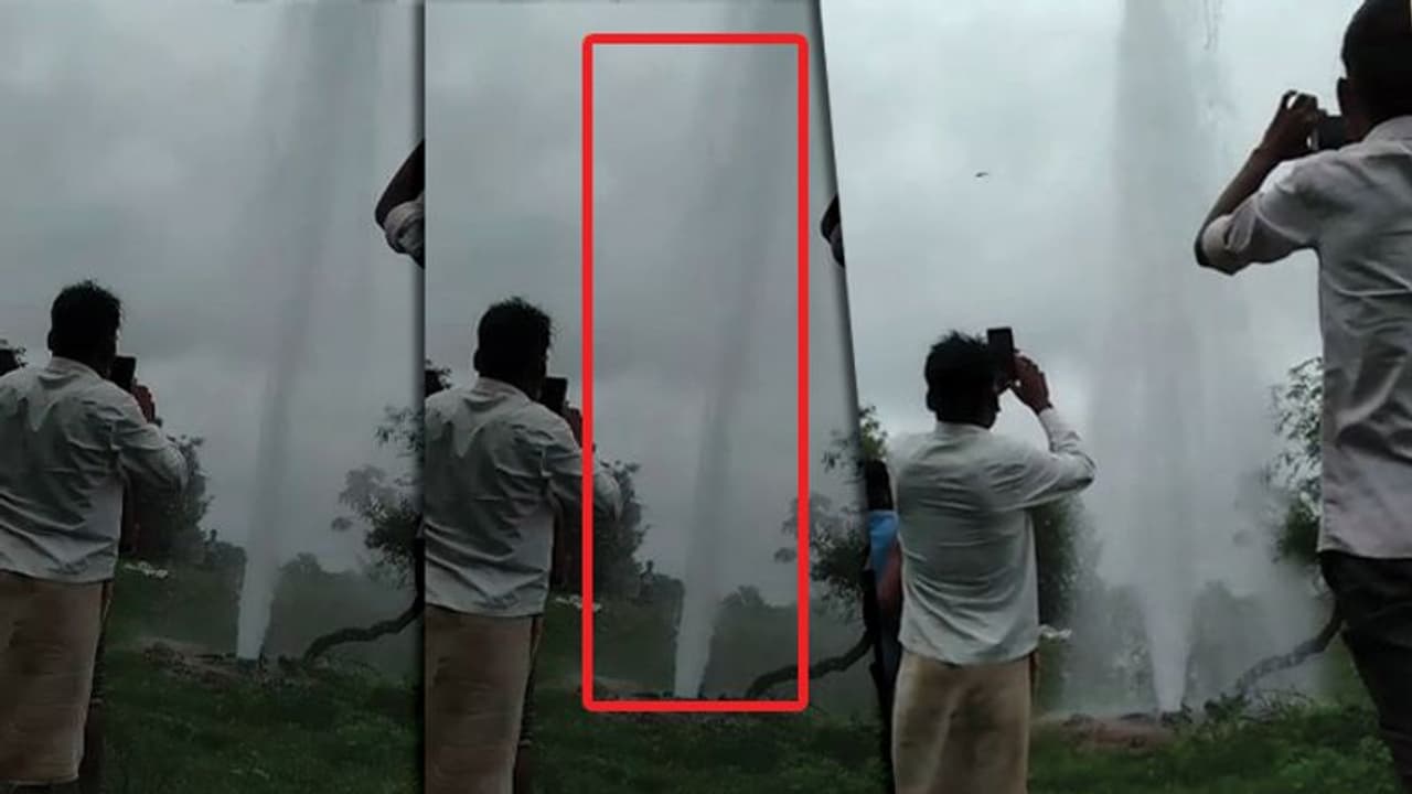 ನೀರೆ ಇಲ್ಲದ ಬೋರಿನಲ್ಲಿ ಆಗಸದೆತ್ತರಕ್ಕೆ ಚಿಮ್ಮುತ್ತಿರುವ ನೀರು !