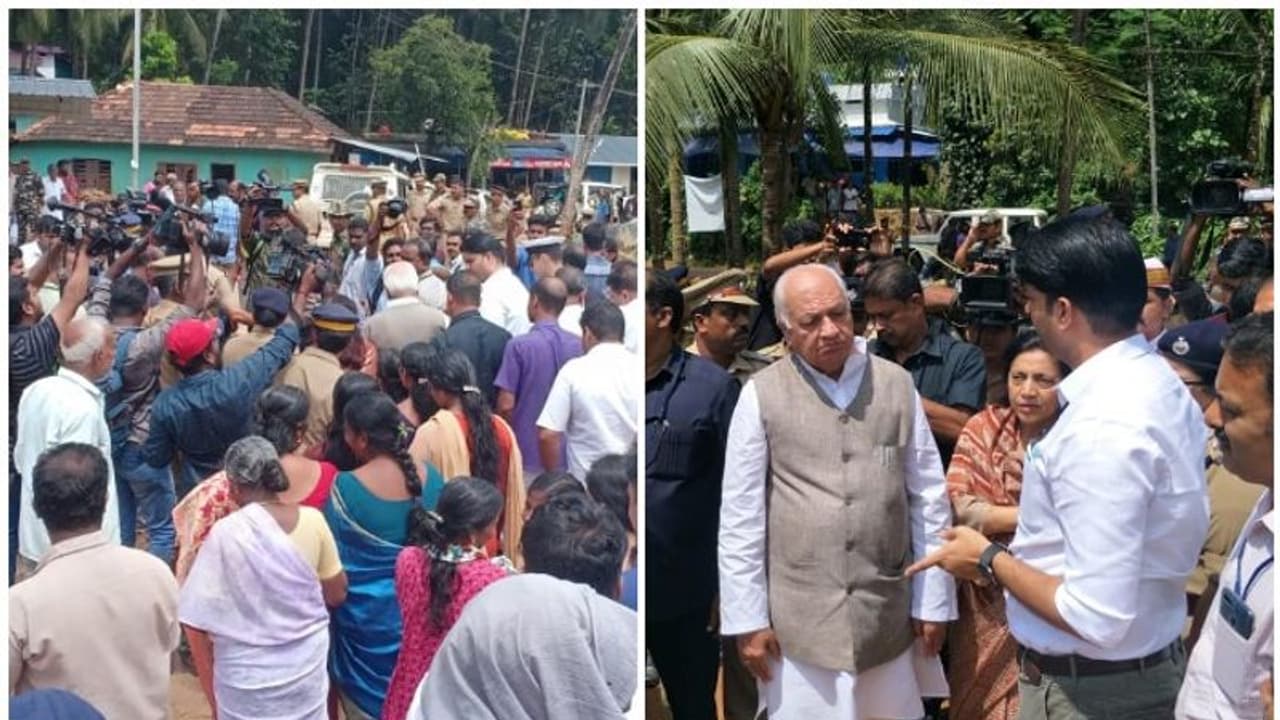 കവളപ്പാറയിലെ ദുരന്തഭൂമി സന്ദർശിച്ച് ഗവർണർ കവളപ്പാറയിലെ ദുരന്തഭൂമി സന്ദർശിച്ച് ഗവർണർ