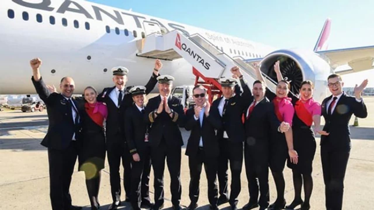 'ചരിത്ര നിമിഷം'; ലോകത്തെ ആദ്യ ദീര്‍ഘദൂര വിമാനം ന്യൂയോര്‍ക്കില്‍ നിന്ന് സിഡ്നിയിലെത്തി