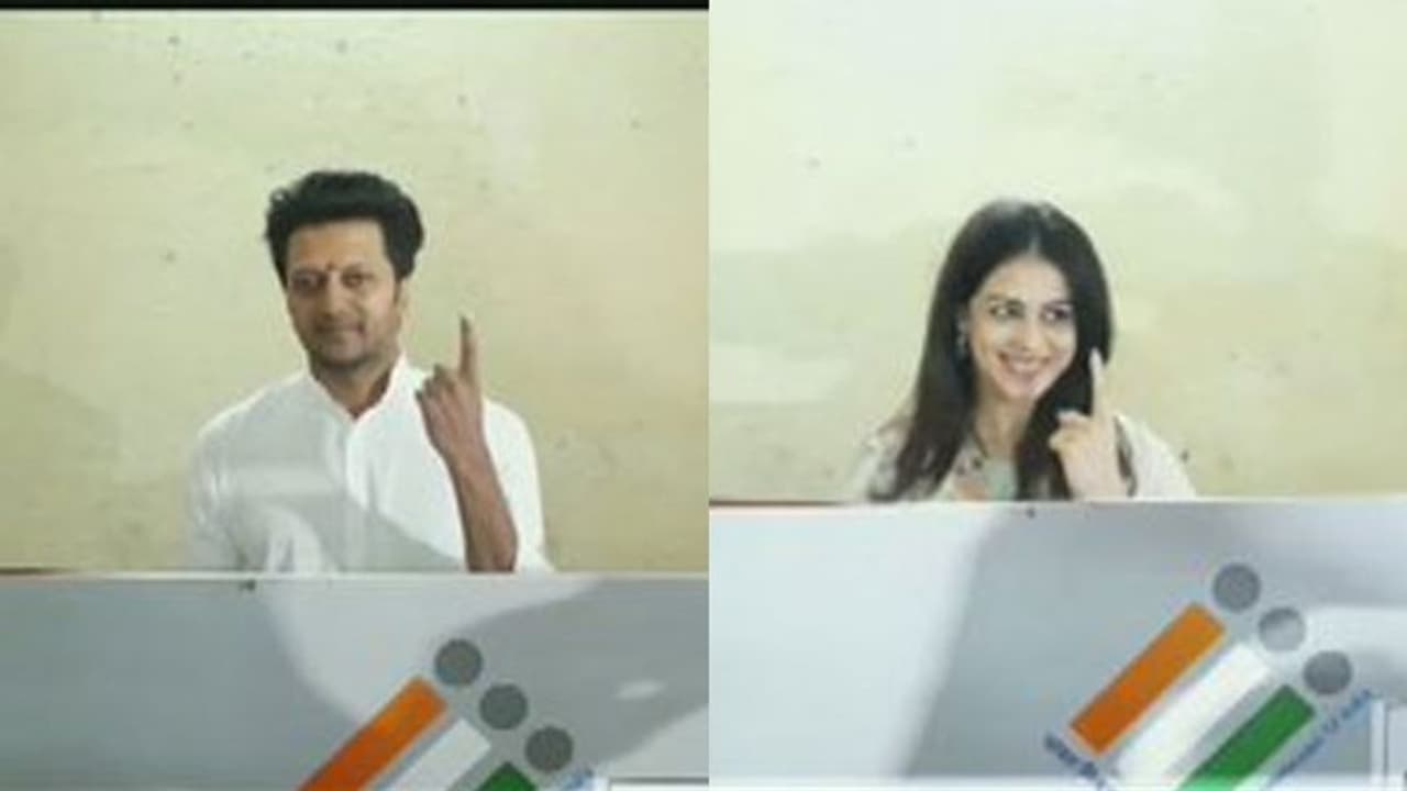 మహారాష్ట్ర అసెంబ్లీ ఎన్నికలు.. ఓటేసిన రితేష్ దేశ్ ముఖ్, జెనిలియా! మహారాష్ట్ర అసెంబ్లీ ఎన్నికలు.. ఓటేసిన రితేష్ దేశ్ ముఖ్, జెనిలియా!