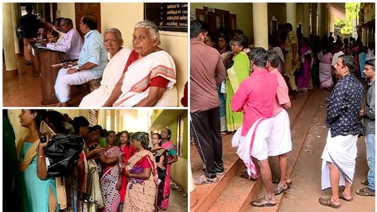 മഴ കുറഞ്ഞു: അരൂരില് വോട്ടര്മാര് സജീവം, ഉച്ചവരെ 51.45 ശതമാനം പോളിംഗ് മഴ കുറഞ്ഞു: അരൂരില് വോട്ടര്മാര് സജീവം, ഉച്ചവരെ 51.45 ശതമാനം പോളിംഗ്