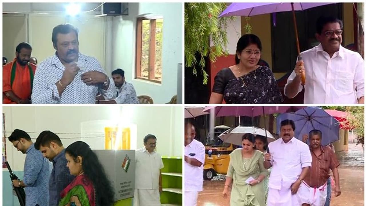 വിഐപി മണ്ഡലമായി വട്ടിയൂർക്കാവ്: വോട്ട് ചെയ്യാനെത്തിയത് സിനിമയിലെയും രാഷ്ട്രീയത്തിലെയും താരങ്ങൾ വിഐപി മണ്ഡലമായി വട്ടിയൂർക്കാവ്: വോട്ട് ചെയ്യാനെത്തിയത് സിനിമയിലെയും രാഷ്ട്രീയത്തിലെയും താരങ്ങൾ