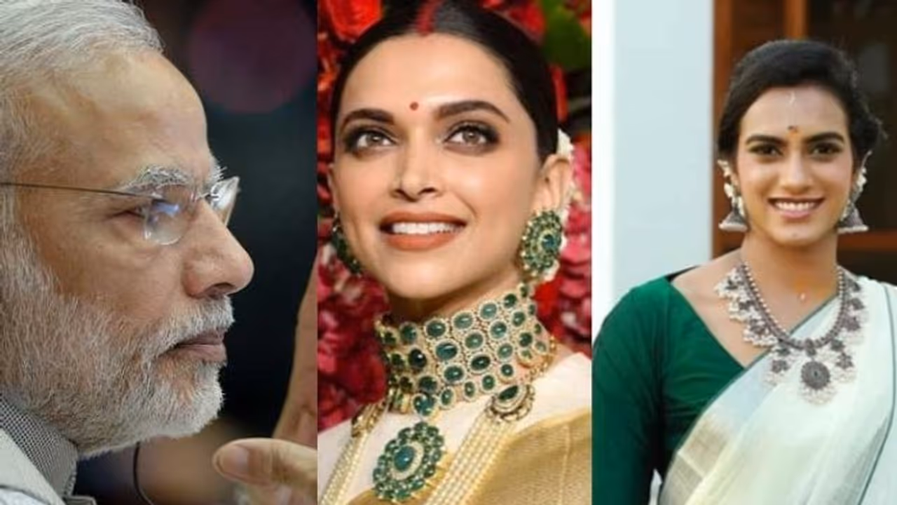 മോദി പ്രഖ്യാപിച്ച 'ഭാരത് കി ലക്ഷ്മി' അംബാസഡര്മാരായി ദീപികയും സിന്ധുവും മോദി പ്രഖ്യാപിച്ച 'ഭാരത് കി ലക്ഷ്മി' അംബാസഡര്മാരായി ദീപികയും സിന്ധുവും