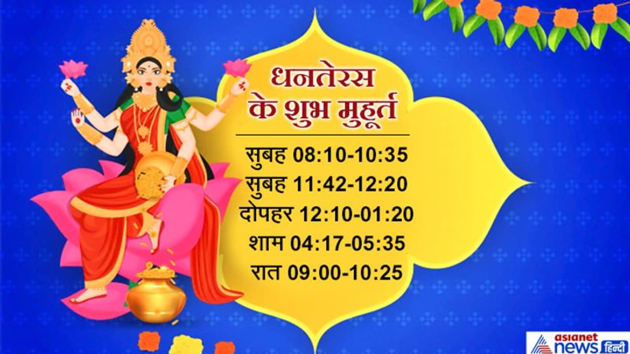 जानें धनतेरस पर कैसे करें पूजा पाठ, मन्त्र सहित ये हैं 5 शुभ मुहूर्त जानें धनतेरस पर कैसे करें पूजा पाठ, मन्त्र सहित ये हैं 5 शुभ मुहूर्त