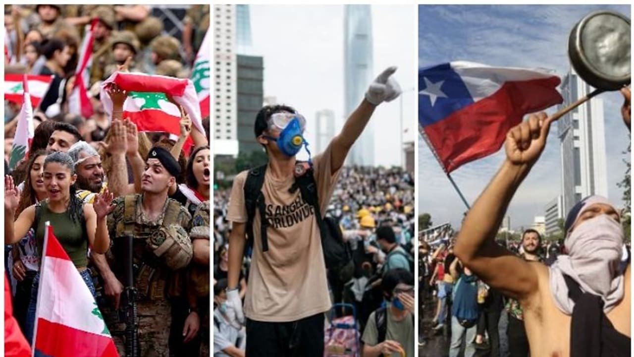 ഹോങ്കോങ്, ചിലി, ലെബനൻ മൂന്നു പ്രതിഷേധ സമരങ്ങൾ, മൂന്നിലും നിറയുന്നത് ഒരേ ആവേശം ഹോങ്കോങ്, ചിലി, ലെബനൻ മൂന്നു പ്രതിഷേധ സമരങ്ങൾ, മൂന്നിലും നിറയുന്നത് ഒരേ ആവേശം