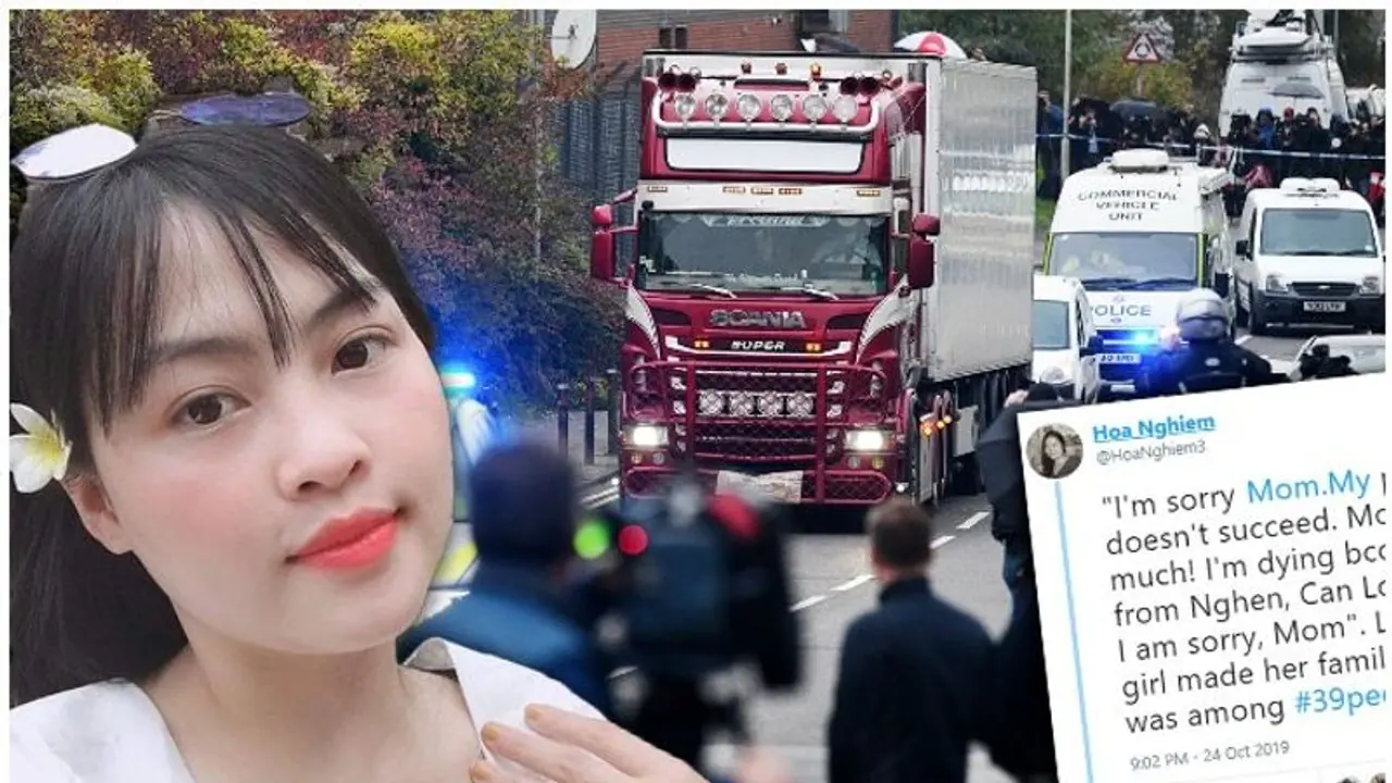 യുകെയിലെ കണ്ടെയ്‌നറിനുള്ളിൽ വീർപ്പുമുട്ടി മരിക്കും മുമ്പ് ആ വിയറ്റ്നാമീസ് യുവതി അമ്മക്കയച്ച മെസേജ് ഇതായിരുന്നു