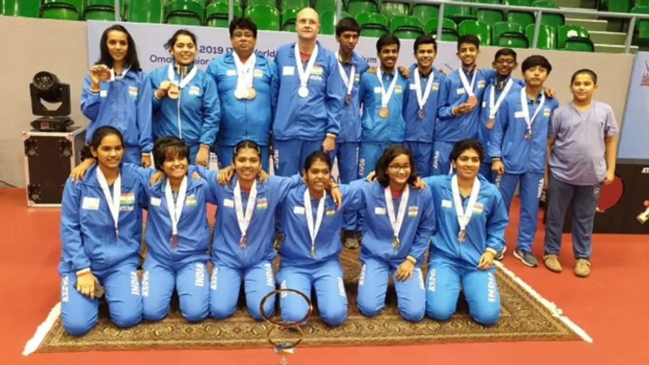 Table Tennis: Indian teams win 7 medals at Oman Junior and Cadet Open