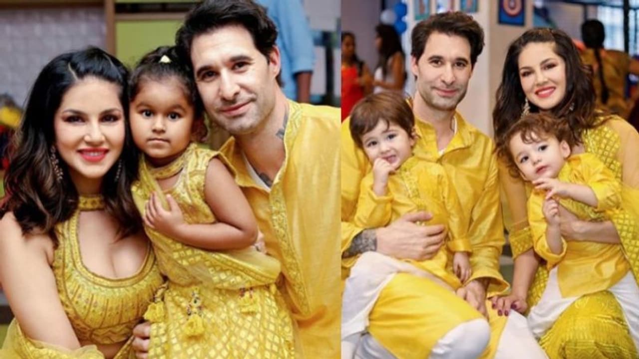 കുടുംബത്തോടെ മഞ്ഞയില് തിളങ്ങി സണ്ണി ലിയോണ് കുടുംബത്തോടെ മഞ്ഞയില് തിളങ്ങി സണ്ണി ലിയോണ്