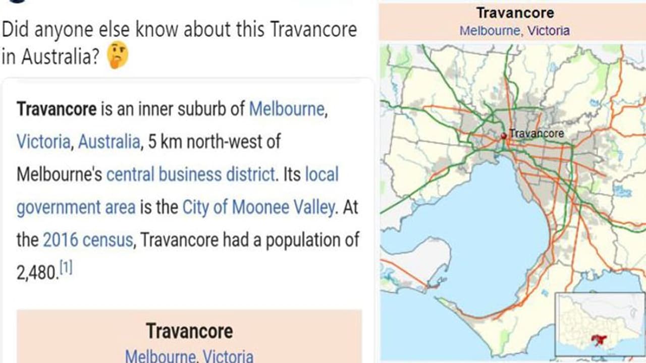 ഓസ്ട്രേലിയയില് ഒരു തിരുവിതാംകൂര്? ഗൂഗിളില് തിരഞ്ഞ് മലയാളികള്? ഓസ്ട്രേലിയയില് ഒരു തിരുവിതാംകൂര്? ഗൂഗിളില് തിരഞ്ഞ് മലയാളികള്?