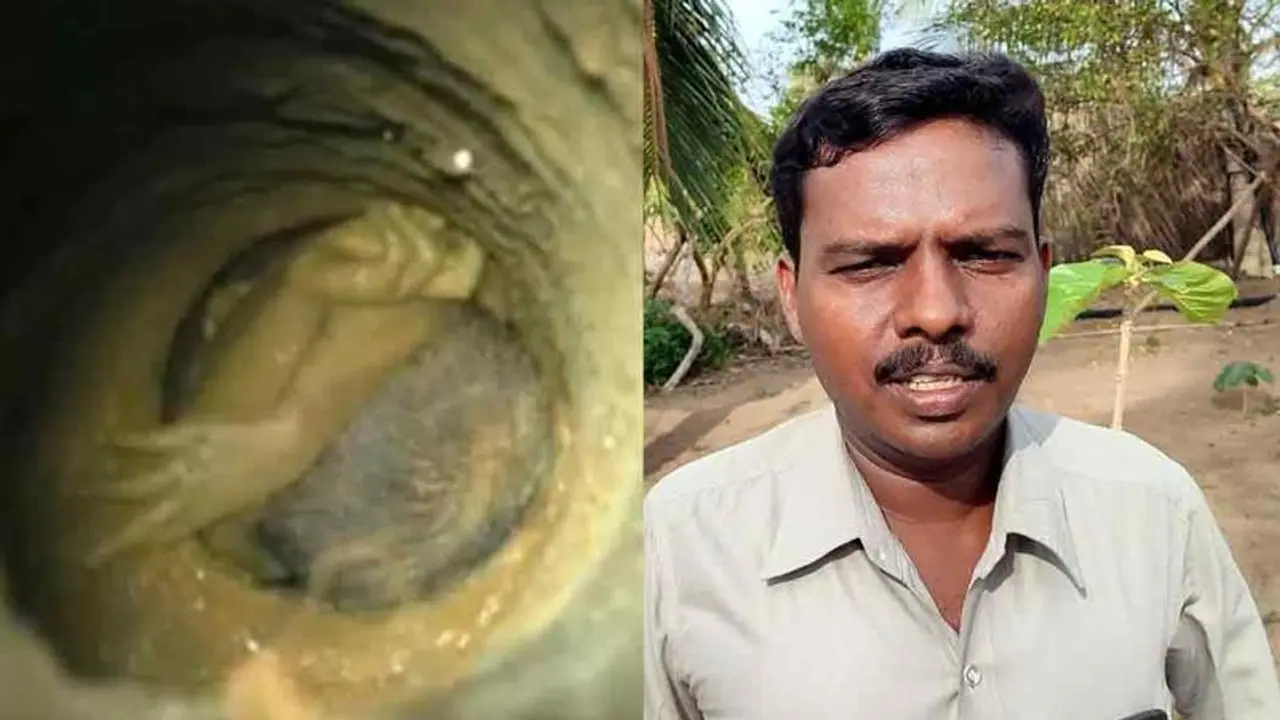 இது பயங்கர யோசனை... பாறையை உடைத்து உள்ளே நுழையும் திட்டதில் மாற்றம்..?? ஒரு அங்குலம் சந்து இருந்தால் போதும் குழந்தையை தூக்கி விடலாம் என்கிறார் கொத்தமங்கலம் வீரமணி..!!