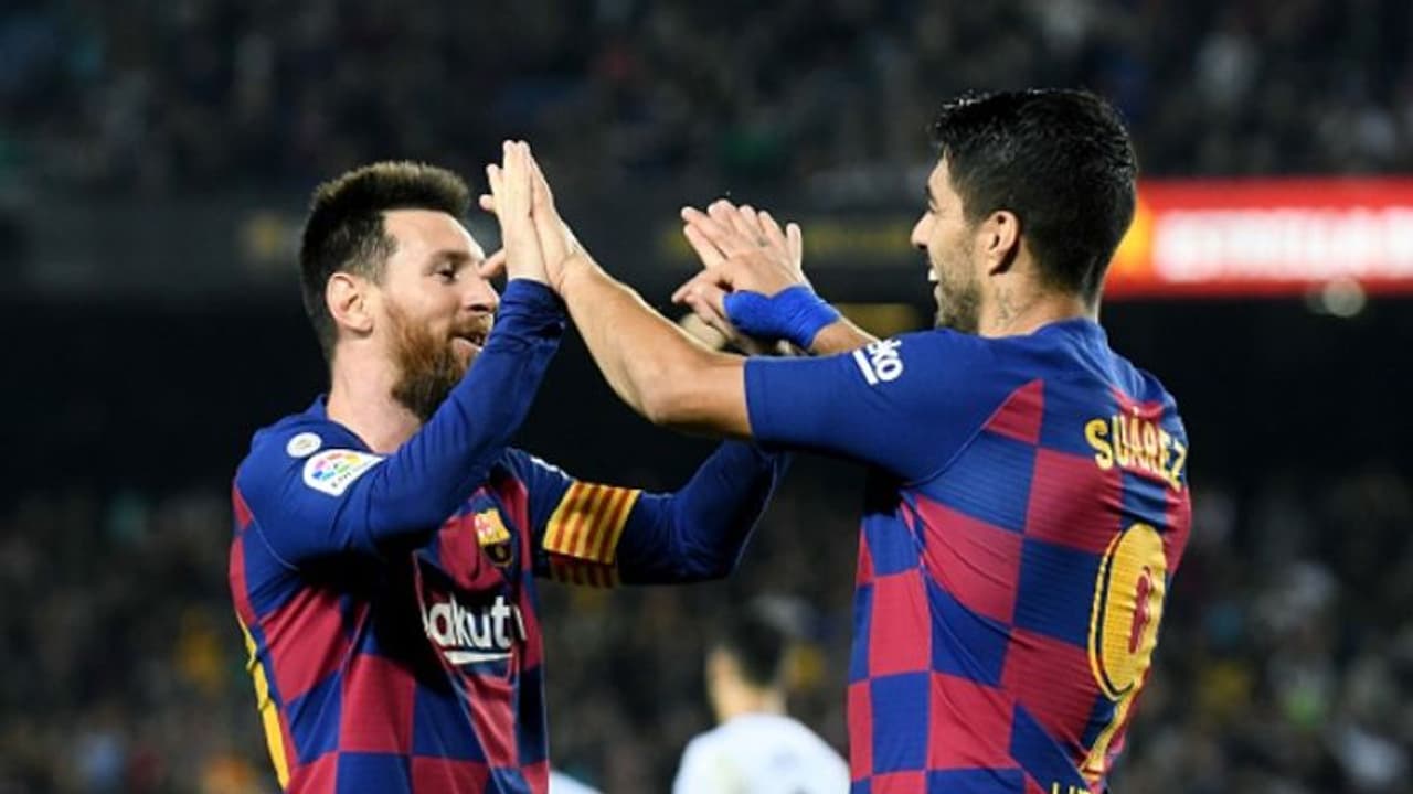 ലിയോണല്‍ മെസിക്ക് ഇരട്ട ഗോള്‍; ത്രസിപ്പിക്കുന്ന ജയത്തോടെ ബാഴ്‌സലോണ ഒന്നാമത്