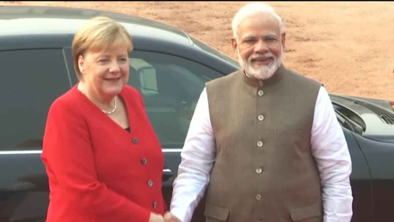 PM Modi, German Chancellor Angela Merkel issue joint statement PM Modi, German Chancellor Angela Merkel issue joint statement