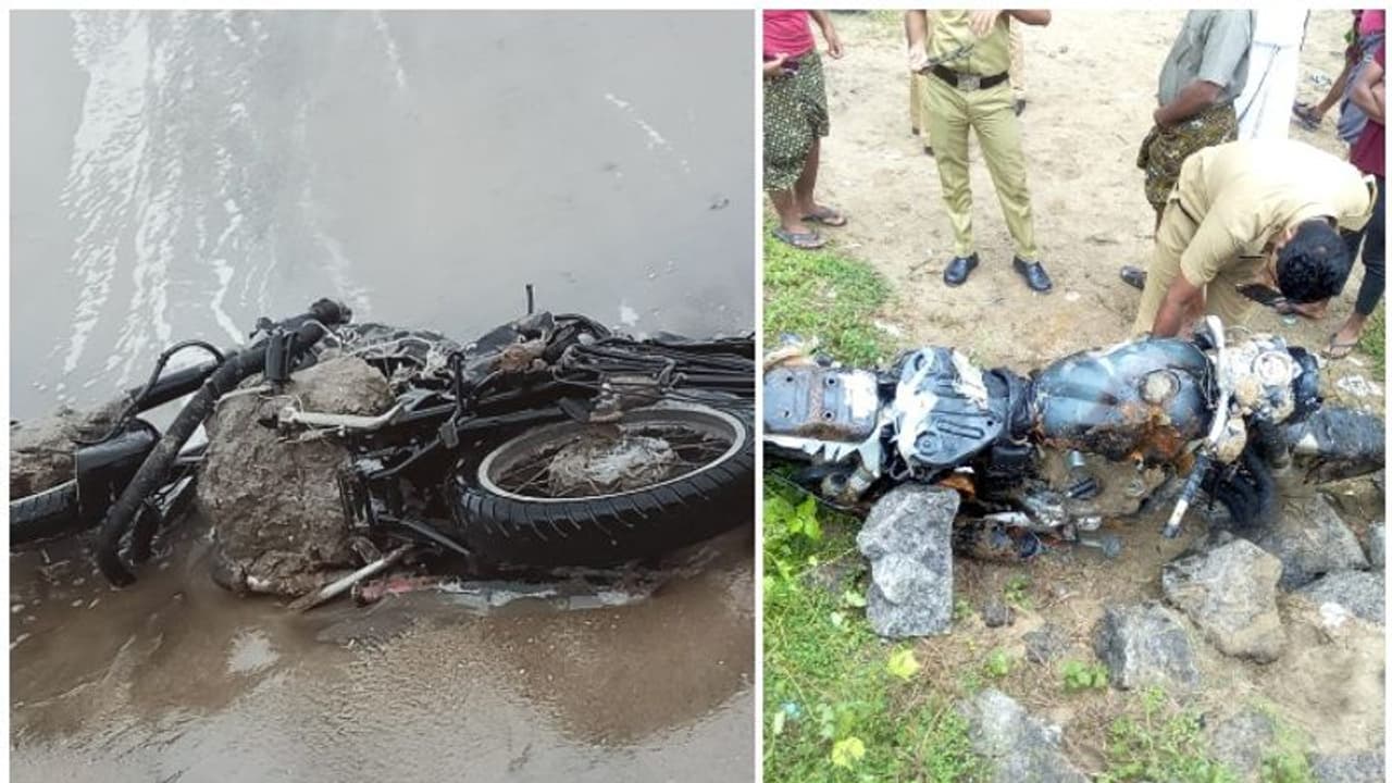 കടലാക്രമണത്തില് പൊങ്ങിവന്നത് രണ്ടുവര്ഷം മുമ്പ് കുഴിച്ചിട്ട ബുള്ളറ്റ് ബൈക്ക്; പൊലീസും ഹാപ്പി! കടലാക്രമണത്തില് പൊങ്ങിവന്നത് രണ്ടുവര്ഷം മുമ്പ് കുഴിച്ചിട്ട ബുള്ളറ്റ് ബൈക്ക്; പൊലീസും ഹാപ്പി!