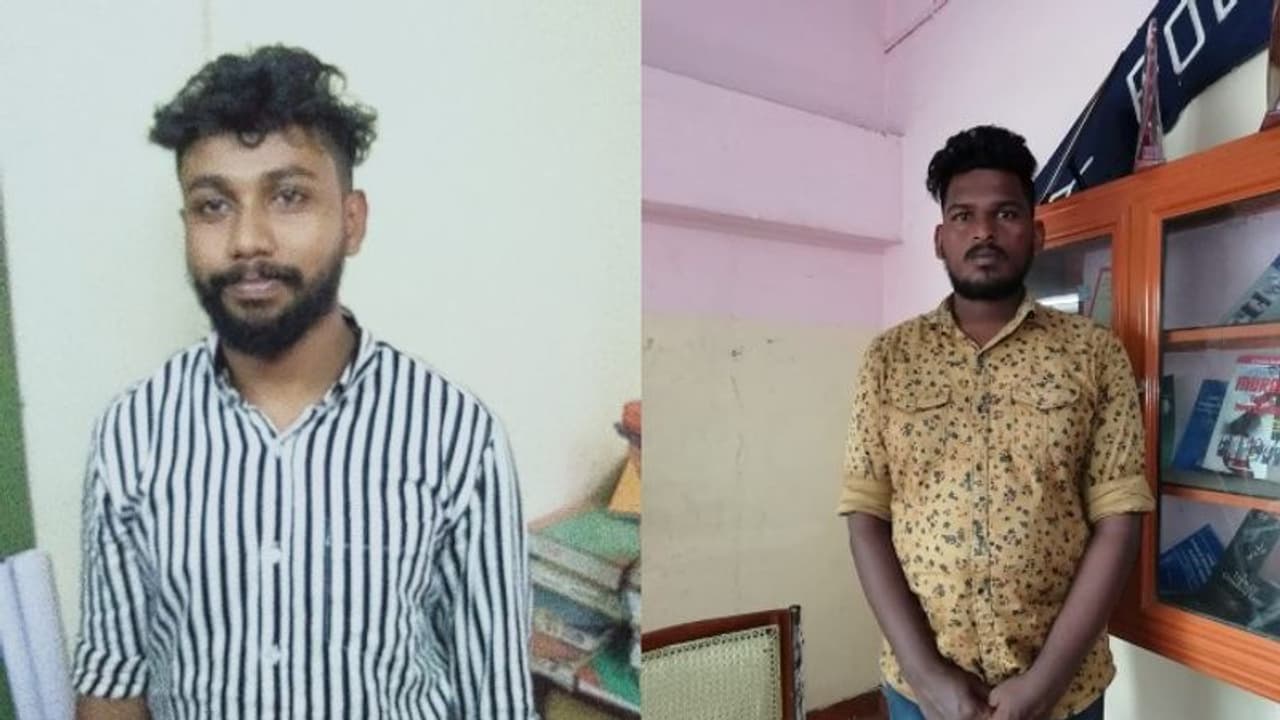 അമ്മയുടെ മുന്നിലിട്ട് യുവാവിനെ വെട്ടിയ സംഭവത്തിൽ രണ്ടുപേർ അറസ്റ്റിൽ അമ്മയുടെ മുന്നിലിട്ട് യുവാവിനെ വെട്ടിയ സംഭവത്തിൽ രണ്ടുപേർ അറസ്റ്റിൽ