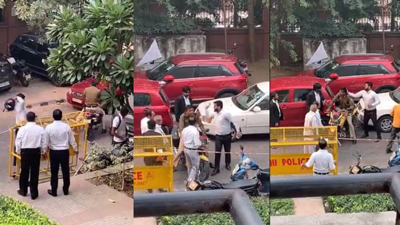 പൊലീസുകാരനെ ക്രൂരമായി മർദ്ദിച്ച് അഭിഭാഷകന്‍; ഞെട്ടിക്കുന്ന വീഡിയോ