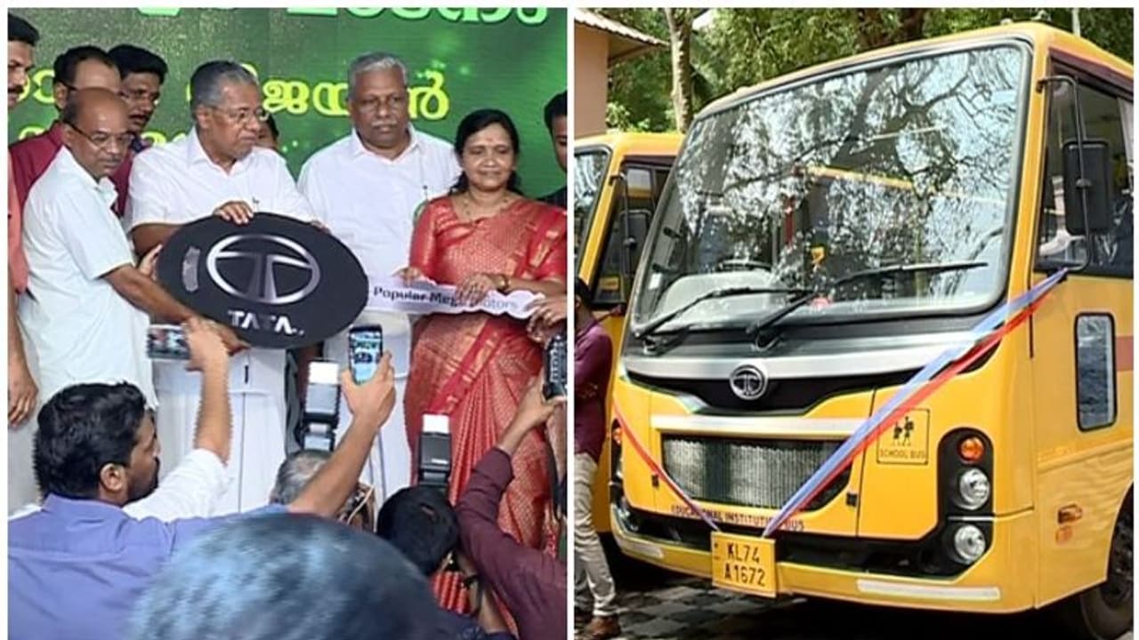 കുട്ടികളുടെ യാത്രാദുരിതം പരിഹരിക്കാന്‍ സാരഥി; സ്കൂൾ ബസുകള്‍ വിതരണം ചെയ്തു