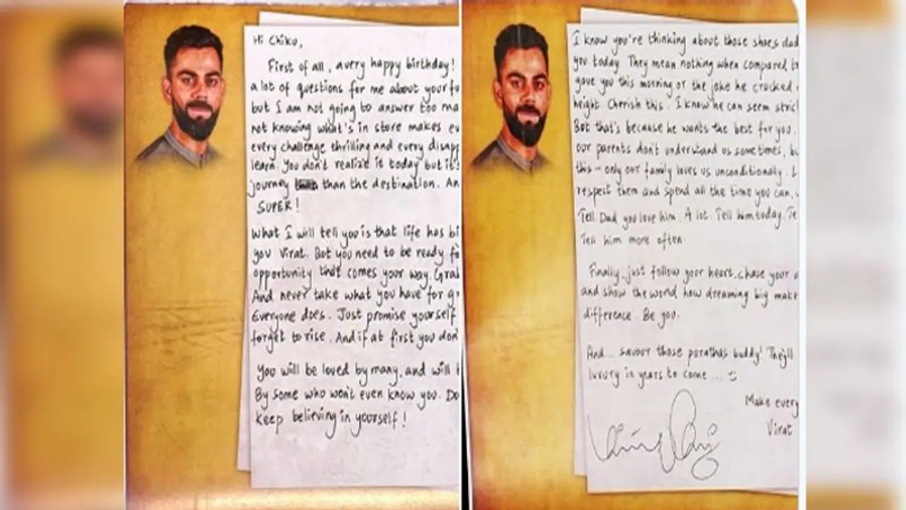 31वें जन्मदिन पर भावुक हुए विराट, खुद को लिखा इमोशनल लेटर 31वें जन्मदिन पर भावुक हुए विराट, खुद को लिखा इमोशनल लेटर