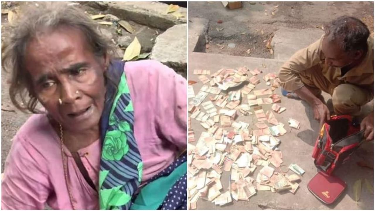 பிச்சையெடுத்த மூதாட்டியின் பையில் கட்டுக்கட்டாக பணம், நகை, பேங்க் பாஸ்புக்..! அதிர்ச்சியடைந்த அதிகாரிகள்..! பிச்சையெடுத்த மூதாட்டியின் பையில் கட்டுக்கட்டாக பணம், நகை, பேங்க் பாஸ்புக்..! அதிர்ச்சியடைந்த அதிகாரிகள்..!