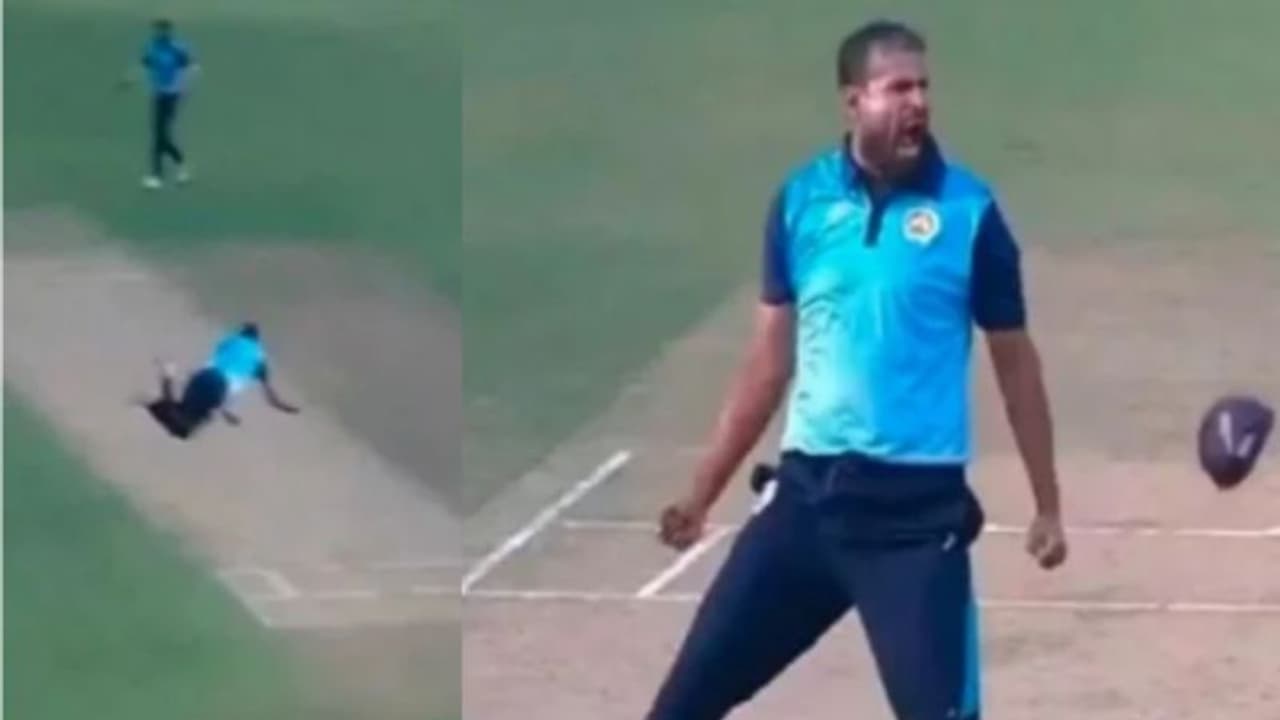 இந்த வயசுலயும் மனுஷன் இப்படி பறக்குறாப்ளயே..? யூசுஃப் பதான் பிடித்த செம கேட்ச் வீடியோ