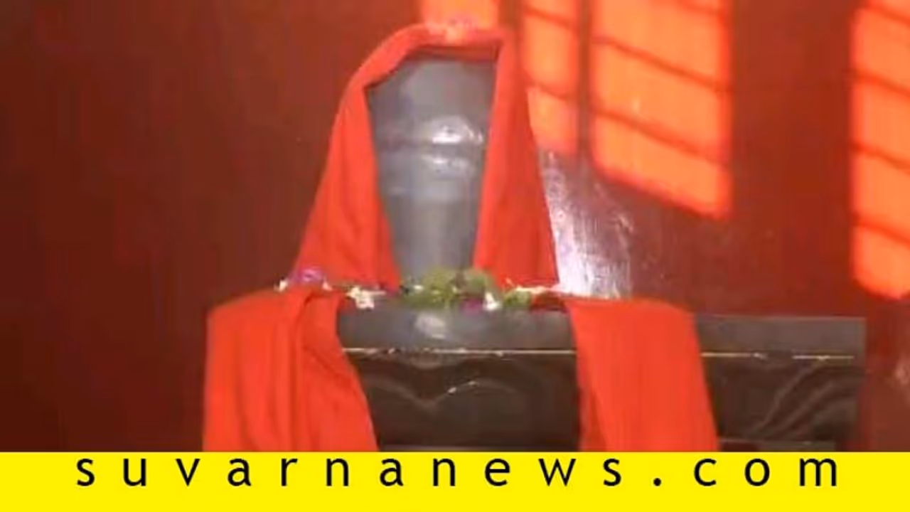 ಶಿವಕುಮಾರ ಸ್ವಾಮಿಗಳ ಪವಿತ್ರ ಗದ್ದುಗೆ ಮೇಲೆ ವಿಶೇಷ ಶಿವಲಿಂಗ
