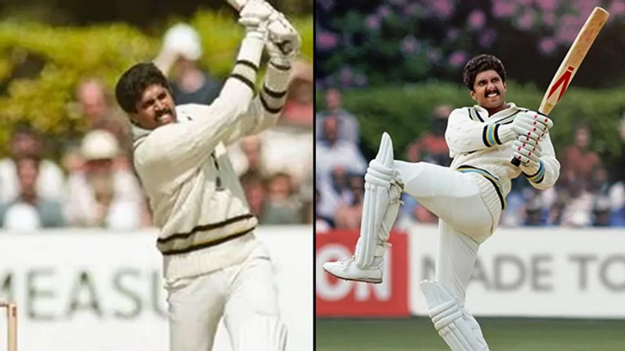 Kapil Dev lauds Ranveer Singh after actor represents Natraj shot for '83' Kapil Dev lauds Ranveer Singh after actor represents Natraj shot for '83'