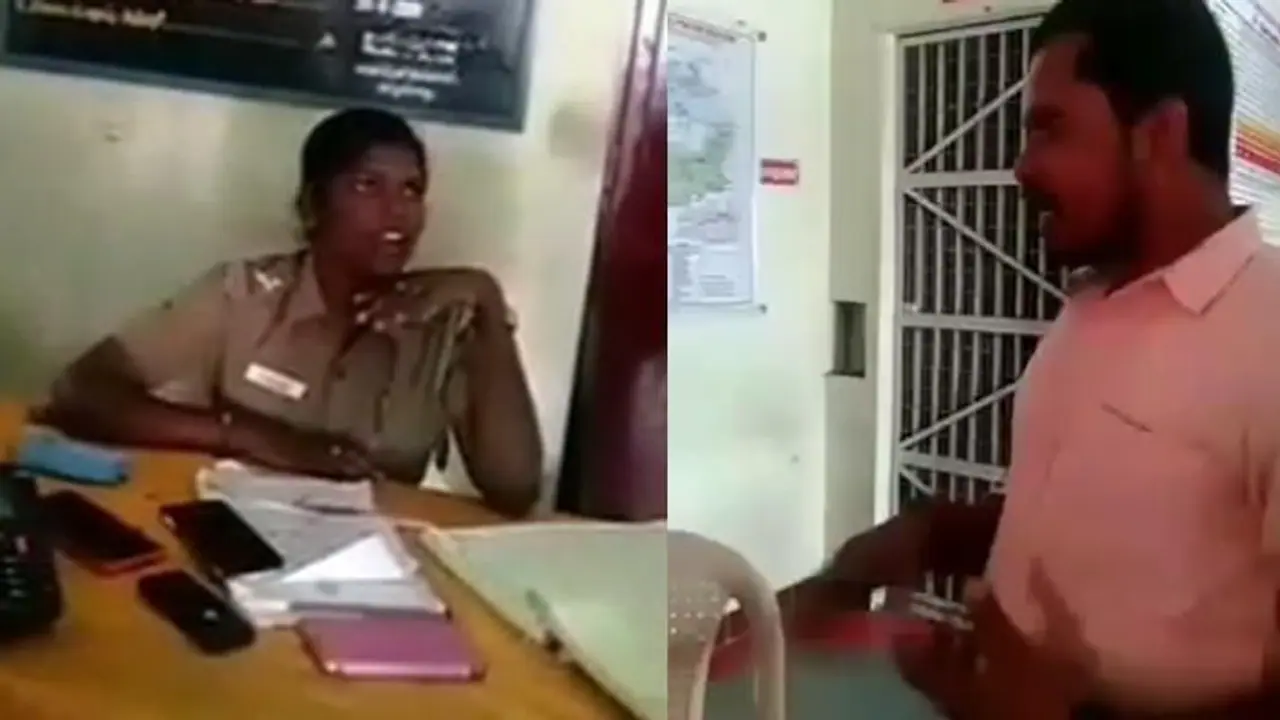 'கலெக்டர் இல்ல வேற யாருகிட்டயும் சொல்லு.. எனக்கு பயம் இல்ல'..! கேள்வி எழுப்பிய இளைஞர்களை மிரட்டிய பெண் காவல்துறை அதிகாரி..! 'கலெக்டர் இல்ல வேற யாருகிட்டயும் சொல்லு.. எனக்கு பயம் இல்ல'..! கேள்வி எழுப்பிய இளைஞர்களை மிரட்டிய பெண் காவல்துறை அதிகாரி..!