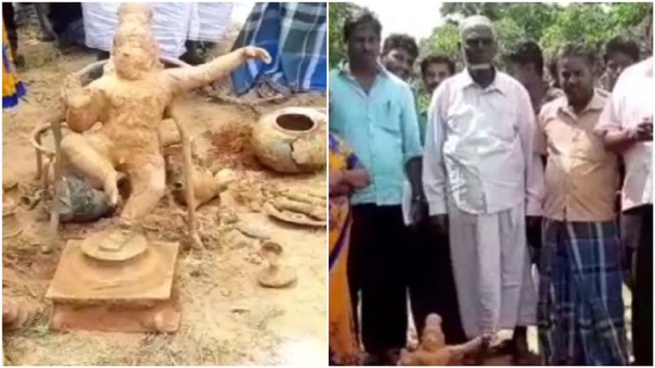இஸ்லாமியரின் நிலத்தில் கிடைத்த பழங்கால நடராஜர் சிலை..! கோவில் கட்டி வழிபட கோரிக்கை..! இஸ்லாமியரின் நிலத்தில் கிடைத்த பழங்கால நடராஜர் சிலை..! கோவில் கட்டி வழிபட கோரிக்கை..!